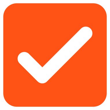 Tamam düz kare vektör simgesi