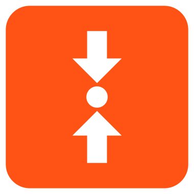 Basınç dikey düz kare vektör simgesi