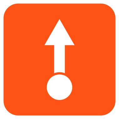 Düz kare vektör simge çekin