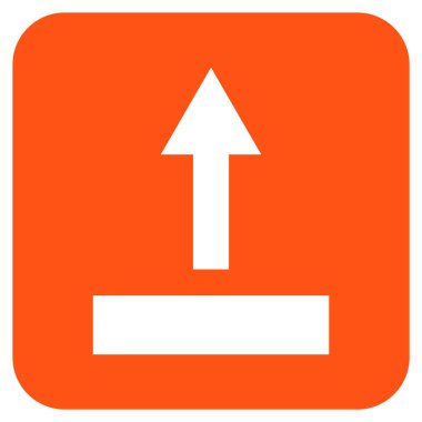 Düz kare vektör simge çekin