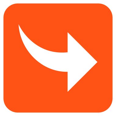 Düz kare vektör simge Yinele