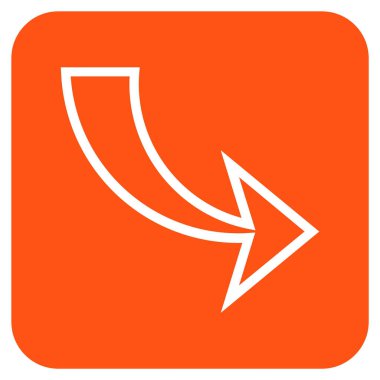 Düz kare vektör simge Yinele