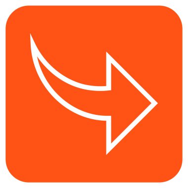 Düz kare vektör simge Yinele