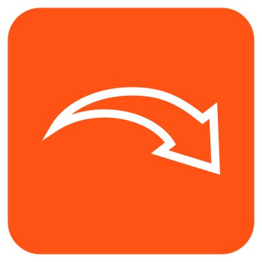 Düz kare vektör simge Yinele