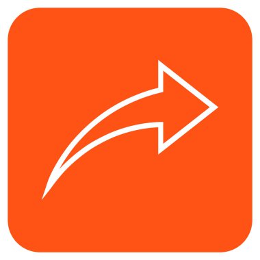 Düz kare vektör simge Yinele