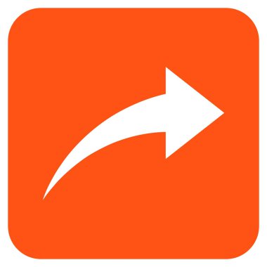 Düz kare vektör simge Yinele