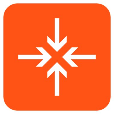 Oklar düz kare vektör simge azaltmak