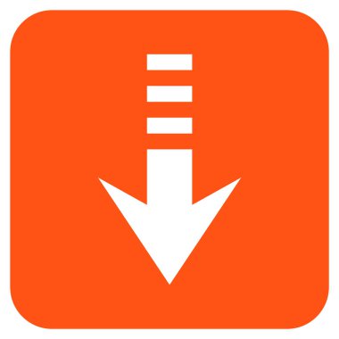 Düz kare vektör simgesi gönder