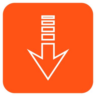 Düz kare vektör simgesi gönder