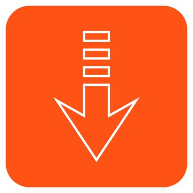 Düz kare vektör simgesi gönder