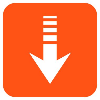 Düz kare vektör simgesi gönder