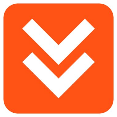 Düz kare vektör simgesi kaydır