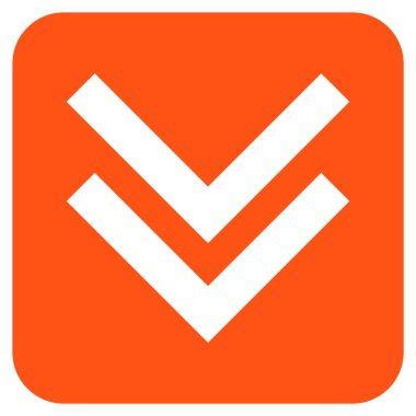 Düz kare vektör simgesi kaydır