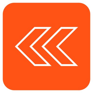 Sol düz kare vektör simge vardiya