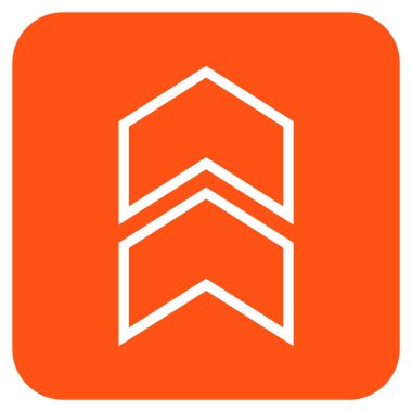 Düz kare vektör simge kayması