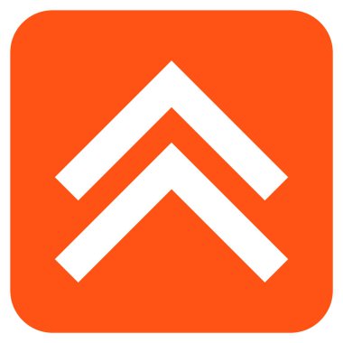 Düz kare vektör simge kayması