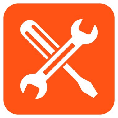 Düz kare vektör simge ayarlama