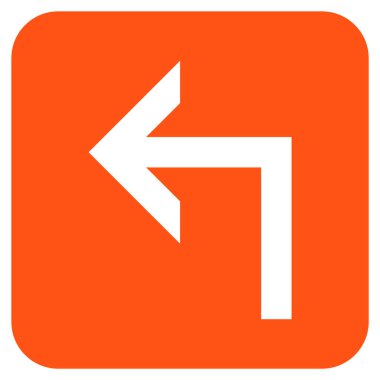 Sol düz kare vektör simge açmak