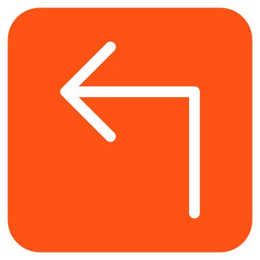 Sol düz kare vektör simge açmak