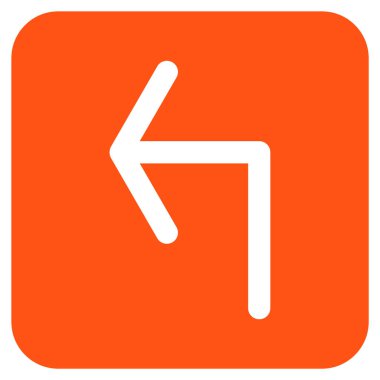 Sol düz kare vektör simge açmak