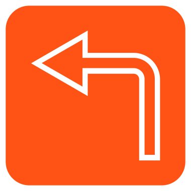 Sol düz kare vektör simge açmak