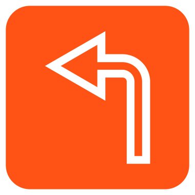 Sol düz kare vektör simge açmak