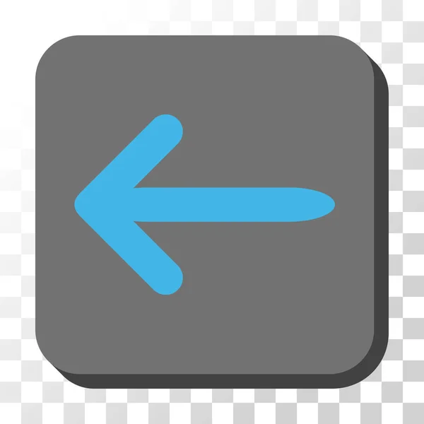 左矢印丸みを帯びた正方形のベクター ボタン — ストックベクタ