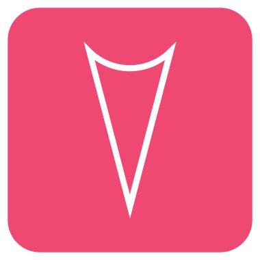 Vektör simge düz aşağı ok ucu kare