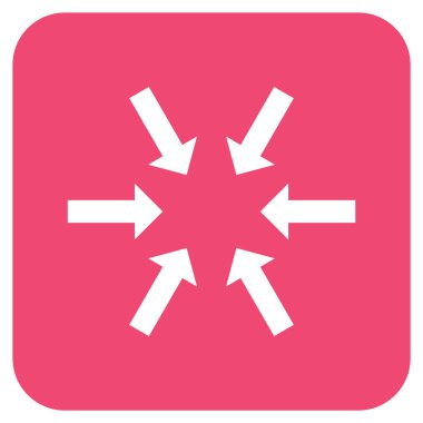 Kompakt oklar düz kare vektör simgesi