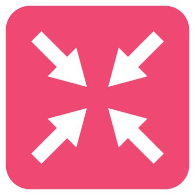 Oklar düz kare vektör simge sıkıştırmak