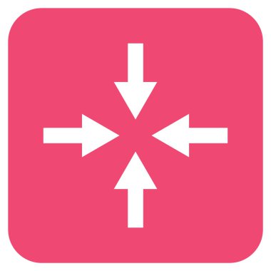 Oklar düz kare vektör simge sıkıştırmak