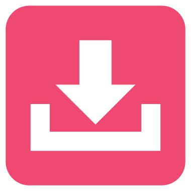 Düz kare vektör simge indirme