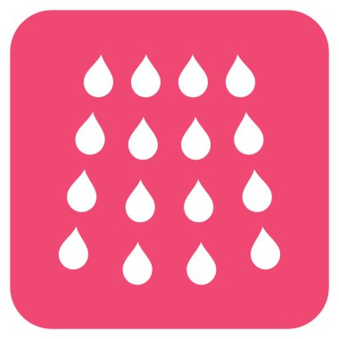 Damla düz kare vektör simgesi