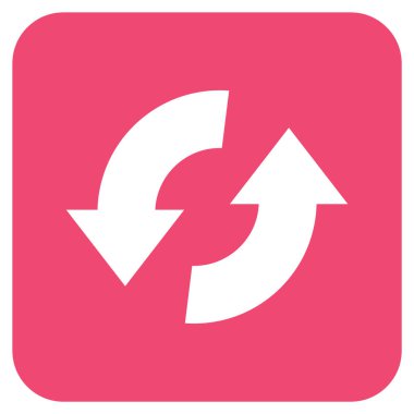 Exchange oklar düz kare vektör simgesi