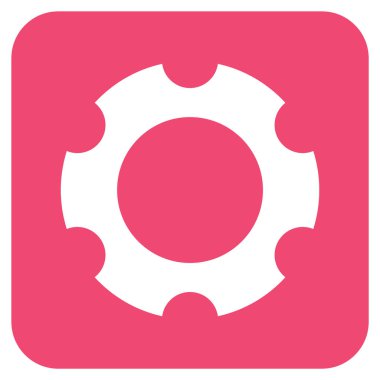 Vites düz kare vektör simgesi