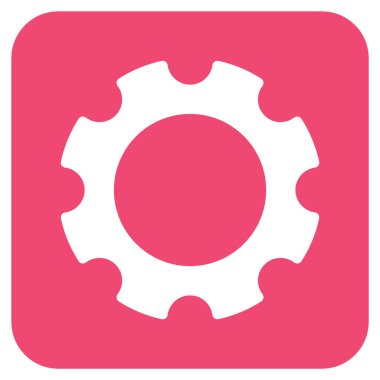 Vites düz kare vektör simgesi