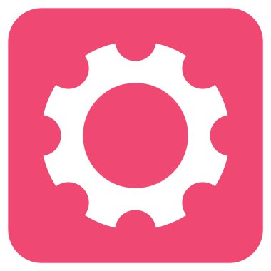 Vites düz kare vektör simgesi