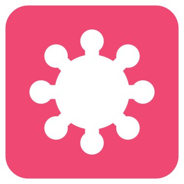 Vites düz kare vektör simgesi