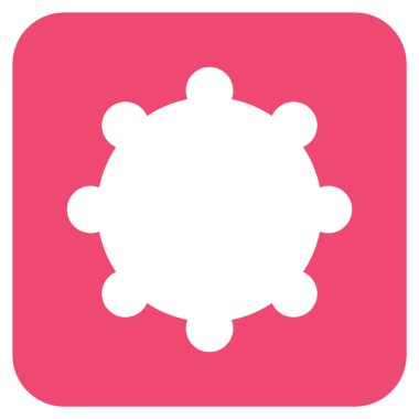 Vites düz kare vektör simgesi