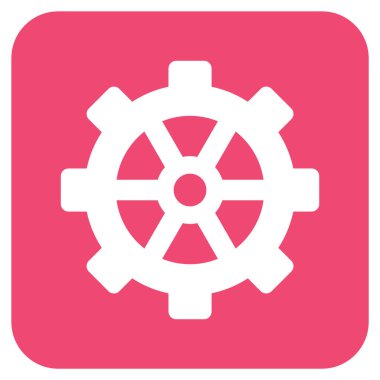 Vites düz kare vektör simgesi