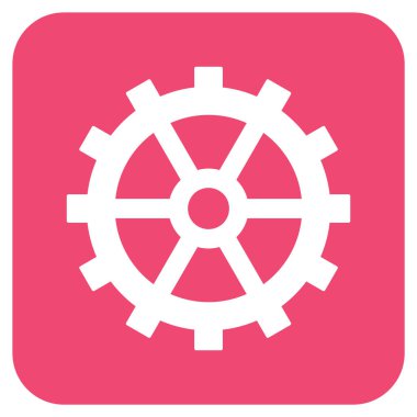 Vites düz kare vektör simgesi