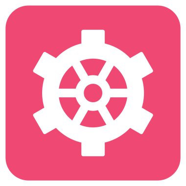 Vites düz kare vektör simgesi