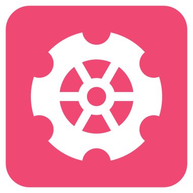 Vites düz kare vektör simgesi