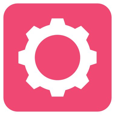 Vites düz kare vektör simgesi