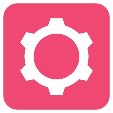 Vites düz kare vektör simgesi