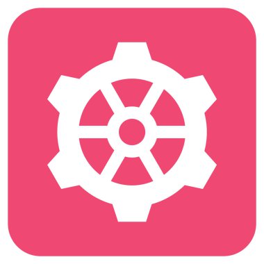 Vites düz kare vektör simgesi