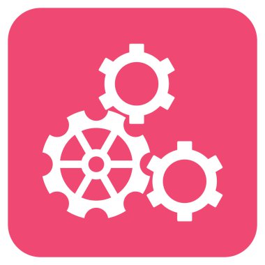 Vites düz kare vektör simgesi