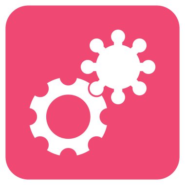 Vites düz kare vektör simgesi