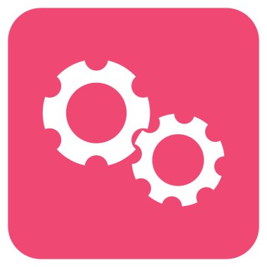 Vites düz kare vektör simgesi