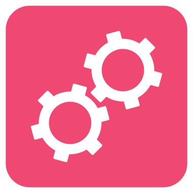 Vites düz kare vektör simgesi